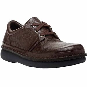 Propét Men's Villager Oxford Walking Shoe, Brown Grain, 10 2X-Wide